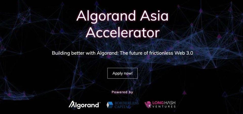 Algorand 亞洲加速器開放申請，時間持續到 8 月 16 日