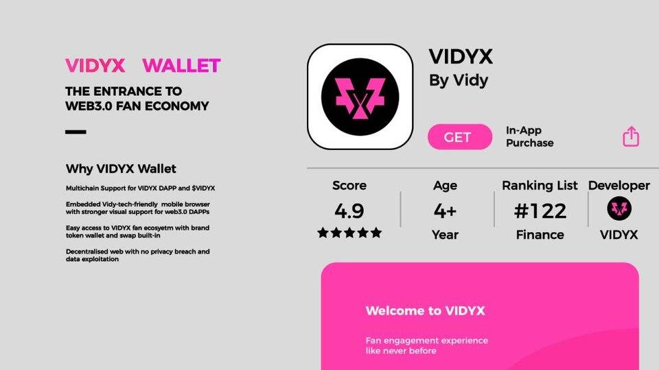 VIDYX – 基於 Web3.0 的粉絲互動媒體娛樂元宇宙入口